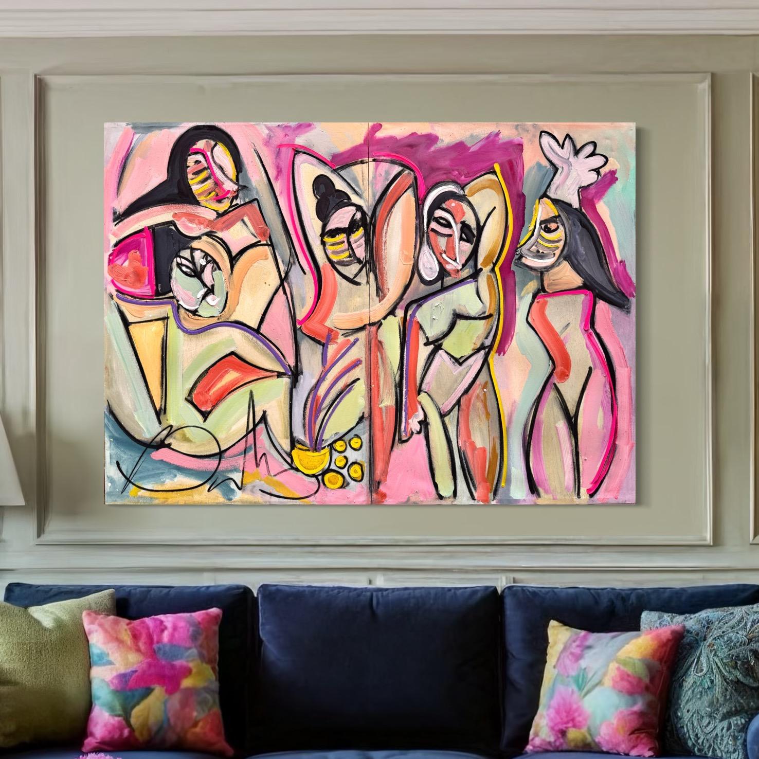 Obra de arte de Balcris inspirada de Picasso. 